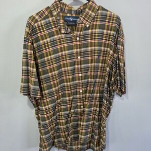 Mens XL Classic Fit Ralph Lauren Casual Button Down Shirt